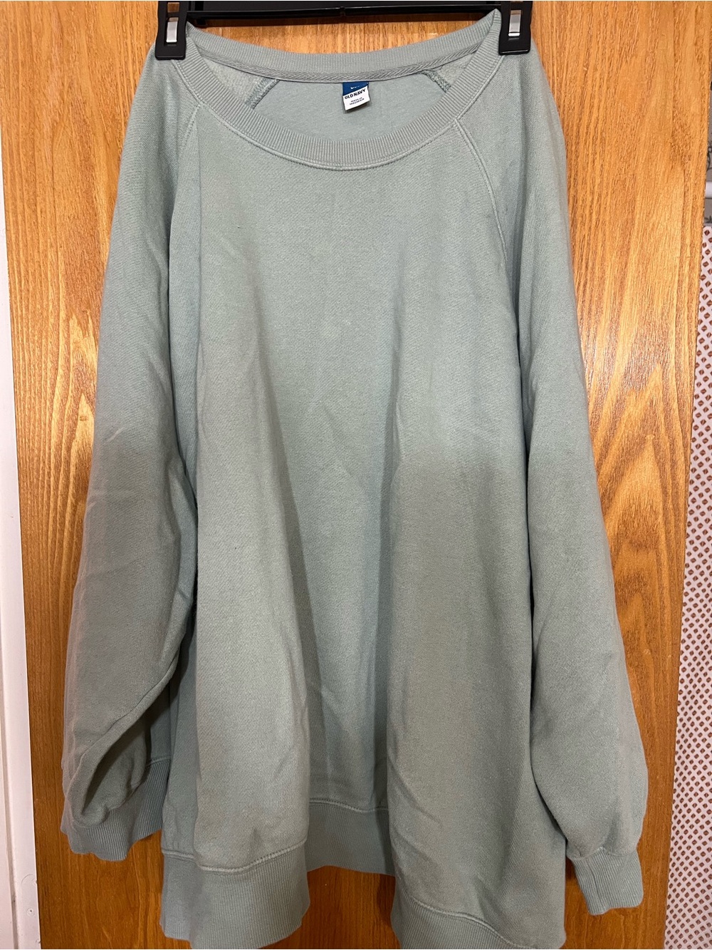 Old Navy Oversized Crewneck Sweater in Sage